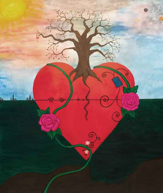 Love Loss original artwork by Kristy Lewellen