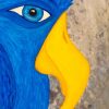 Blue Boy, original bird painting by Kristy Lewellen