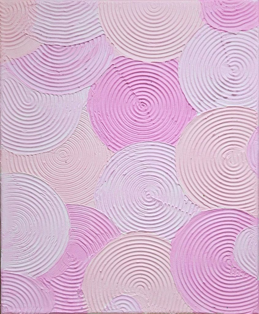 Pink Groove original painting by Kristy Lewellen